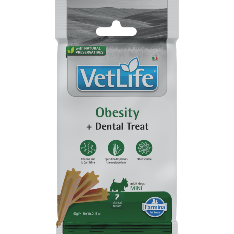 VET LIFE SNACK DOG OBESITY 7 STICKS